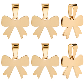 20 шт. 304 подвески из нержавеющей стали, лазерная резка, ионное покрытие (ip), бантом