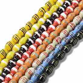 Abalorios de colores vario hechos a mano, barril