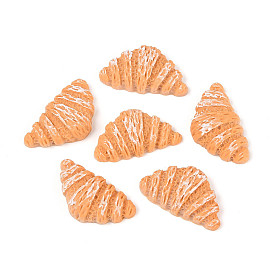 Смола декодирует кабошоны, имитация еды, непрозрачный, хлеб