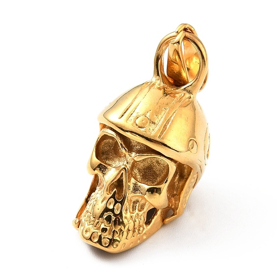 PVD Vacuum Plating 304 Stainless Steel Pendants, Skull