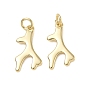 Brass Pendants, Deer Antler Charms, Cadmium Free & Lead Free, Rack Plating, Long-Lasting Plated