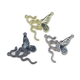 Korean and Japanese Simple Three Hanging Butterfly Alloy Pendants