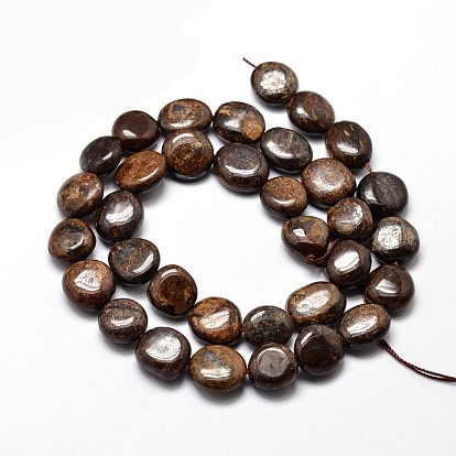 Natural Bronzite Nuggets Beads Strands, Tumbled Stone, 4~8x6~9x5~7mm, Hole: 1mm, about 15.3 inch ~15.7 inch