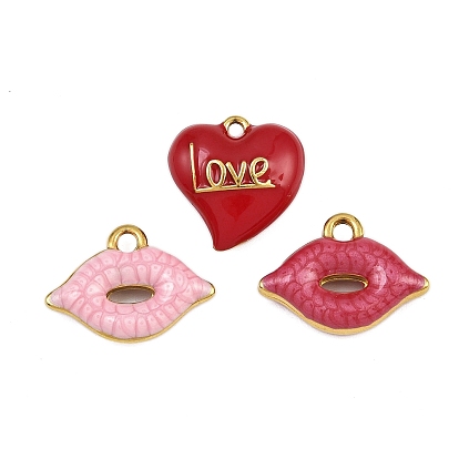 304 подвески из нержавеющей стали, с эмалью, ионное покрытие (ip), золотые