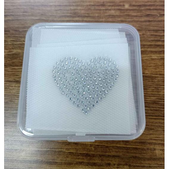 Glitter Hotfix Rhinestone(Hot Melt Adhesive On The Back), Costume Accessories, Heart