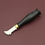 Stainless Steel Leather Edge Press Line Tool, with Sandalwood Handle