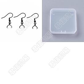Unicraftale 30Pcs Ion Plating(IP) 304 Stainless Steel Hooks, Ear Wire, with Ice Pick Pinch Bails