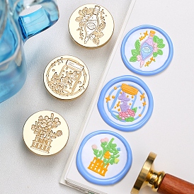 Wax Seal Brass Stamp Head, Magic Bottle Pattern, for Wax Seal Stamp