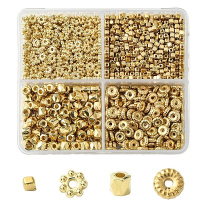 20g 4 стили ccb пластиковые бусины-проставки, гофрированный плоский круглый