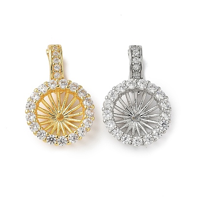 Латунные микро-паве прозрачные серьги-гвоздики из циркония, колесо, без кадмия и без свинца, стойки покрытие, долговечный