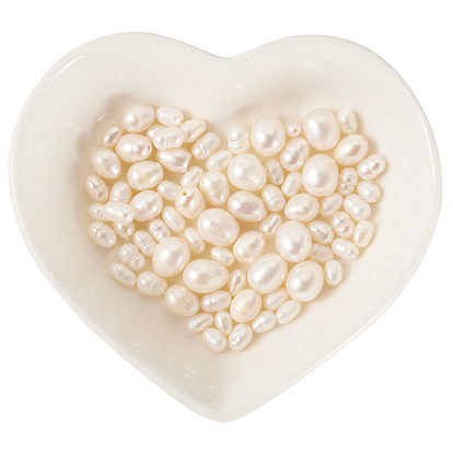 75шт 4 стили натуральный культивированный пресноводный жемчуг бусины, рис