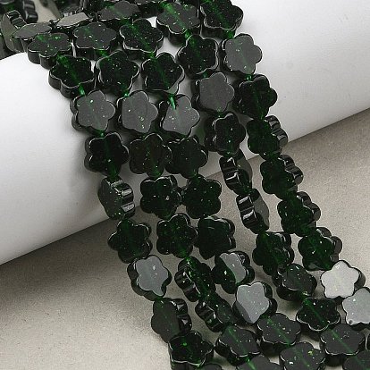 Синтетический зеленый авантюрин бисер нитей, цветка сливы цветок