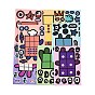8Pcs PVC Self-Adhesive Stickers, Waterproof Decals, for DIY Albums Diary, Laptop Decoration Cartoon Scrapbooking