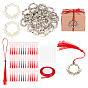 Graduation Garland Poplar Wood Plywood Pendants Party Decoration, with Polyester Ribbon & Tassel and Plastic Stickers