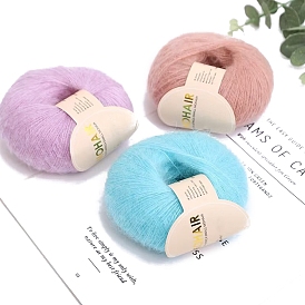 Wool Fibre Yarn for Knitting Soft Mohair Knit Long Wool Yarn DIY Scarf Crochet Thread Supplies