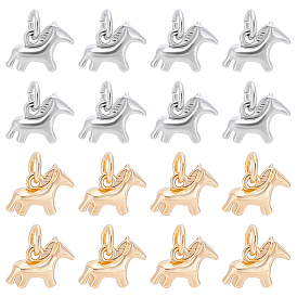 Подвески из сплава , лошади прелести, с целью перехода в кольце