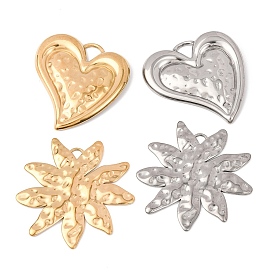 Кованые 304 подвески из нержавеющей стали, сердце/лист