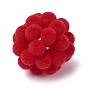 Flocky Resin Woven Beads, Cluster Ball Beads, Round