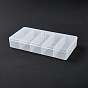 PT Plastic Bead Containers, 5 Compartments, Rectangle