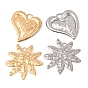 Кованые 304 подвески из нержавеющей стали, сердце/лист