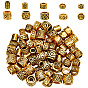 100Pcs 10 Styles Tibetan Style Zinc Alloy Beads, Column