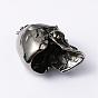 304 Stainless Steel Big Pendants, Halloween Jewelry Skull, 60x32x42mm, Hole: 6mm