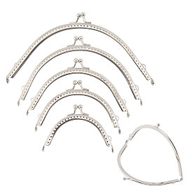 5Pcs Iron Purse Frame Handle, for Bag Sewing Craft Tailor Sewer