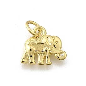 Латунные подвески, без кадмия, без никеля и без свинца, Слон прелести, с целью перехода в кольце