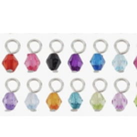 110 pcs 22 couleurs acryliques gros pendentifs, losange, avec les accessoires en fer, platine
