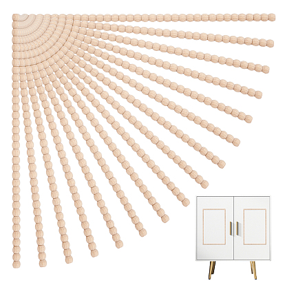 Деревянный полукруглый потолочный молдинг, отделка стен под мебель, дверь, гардероб, домашнего декора