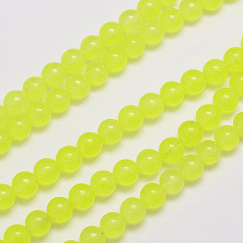 Натуральные и крашеные нити шарик Malaysia нефрита, круглые