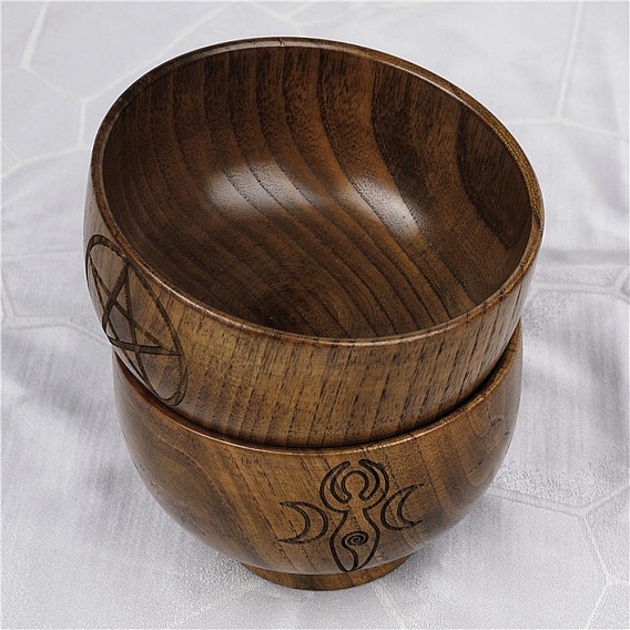 Wooden Bowl Ornament, for Altar Ceremony Ritual Use Decoration