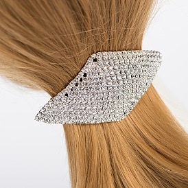 Elegant and Chic Rhinestone Hair Clip for Women's Ponytail Hairstyle