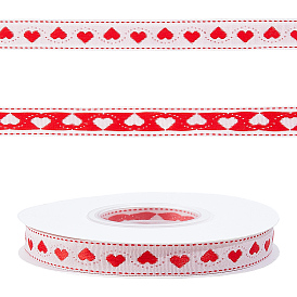 Полиэфирная лента, Сердце Pattern, для изготовления ювелирных изделий DIY, подарочная упаковка