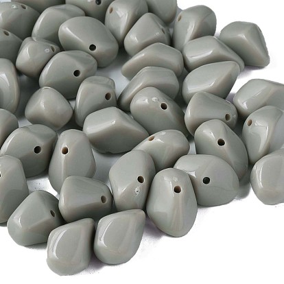 Opaque Acrylic Beads, Nuggets
