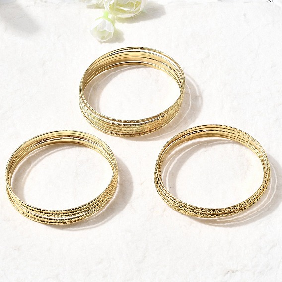 7шт. 201 браслеты из нержавеющей стали для женщин