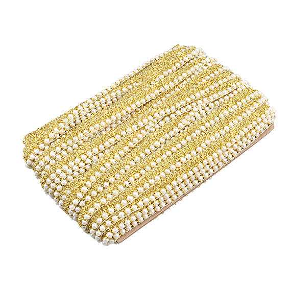 12.3ярдов полиэфирных лент, аксессуары для шитья одежды, с имитацией жемчуга