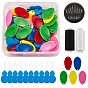 60Pcs Plastic Needle Threader, Steel Sewing Needles and Polyester Sewing Thread, for Hand Sewing