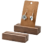 Картхолдер из дерева, этикетка визитная карточка основа, прямоугольные, верблюжие
