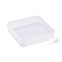 (Defective Closeout Sale:Scratch),  Transparent Plastic Bead Containers, Cuboid