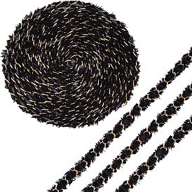 5 полиэфирная лента в ярдах, отделка бахромой, с цепью сплава цинка