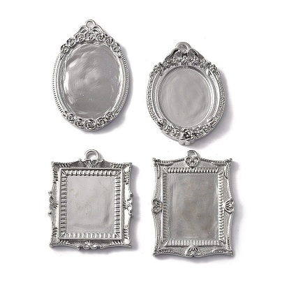 Латунные подвески из латуни с кабошонами, платина