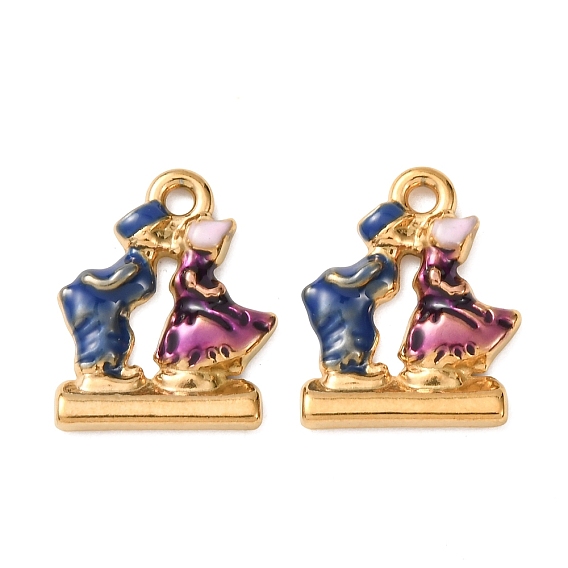 День святого Валентина 304 подвески из нержавеющей стали, с эмалью, ионное покрытие (ip), пара прелестей