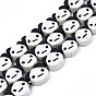 Handmade Polymer Clay Bead Strands, Panda