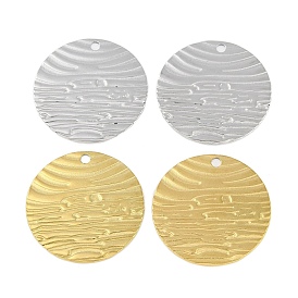 Ионное покрытие (ip) 304 подвески из нержавеющей стали, плоский круглый шарм