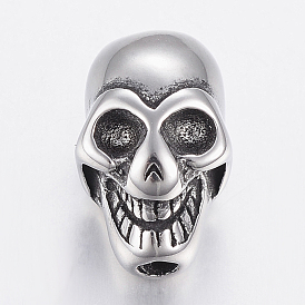 304 Stainless Steel Beads, Skull