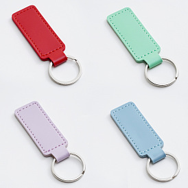 Simple PU Leather Keychain for Car Keys, Business Style Key Accessories.
