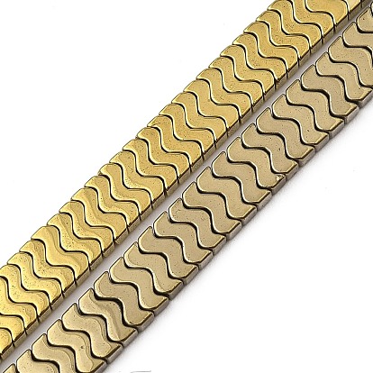 Гальванические нити из синтетических немагнитных гематитовых бусин, форма волны