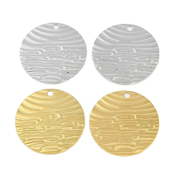 Ионное покрытие (ip) 304 подвески из нержавеющей стали, плоский круглый шарм