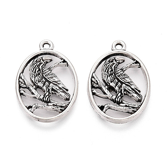 Сплавочные подвески тибетского стиля, овальные и птичьи подвески, без кадмия и без свинца
